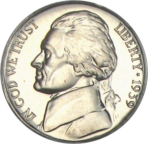 image for: 1939 5c PCGS Proof 67 (Reverse of 1940)