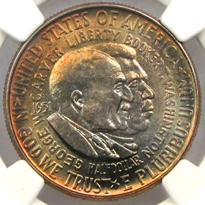 image for: 1951 Wash-Carver 50c NGC MS66