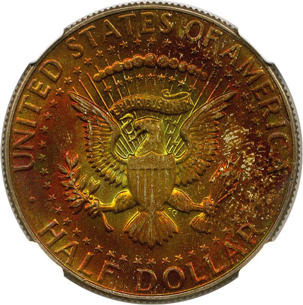 image for: 1965 50c NGC MS66 * Color *