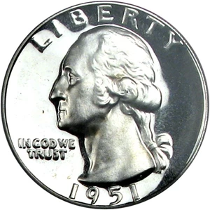 image for: 1951 25c PCGS Proof 65 Cameo