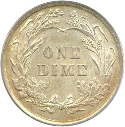 image for: 1893/2 10c PCGS AU55 OGH