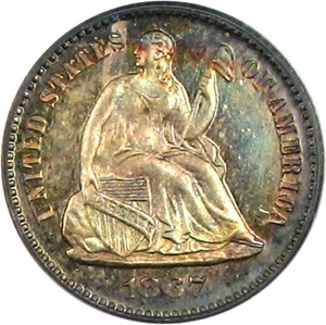 image for: 1867 H10C PCGS/CAC Proof 65 Cameo