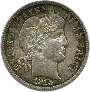 image for: 1915 10c PCGS AU58