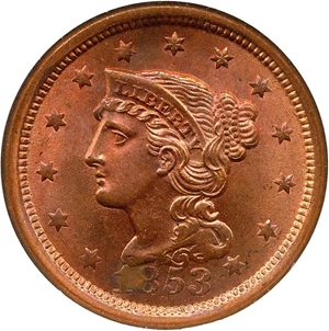 image for: 1853 1c NGC MS64 RD