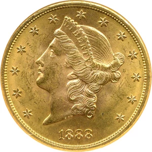image for: 1888-S $20 NGC MS63