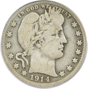 image for: 1914-S 25c PCGS VG-08