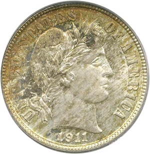 image for: 1911-D 10c PCGS Secure/CAC MS66+