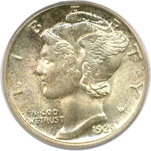 image for: 1929-S 10c PCGS MS66 FB