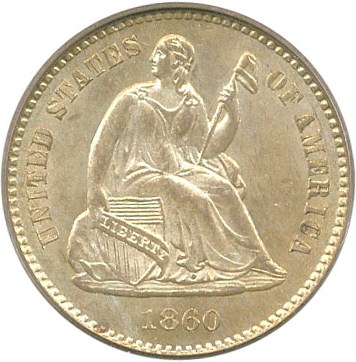 image for: 1860-O H10c PCGS/CAC MS64