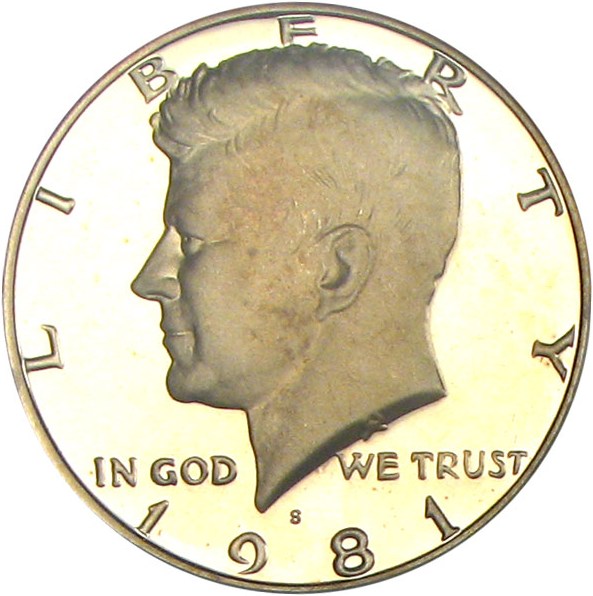 image for: 1981-S 50c PCGS Proof 70 DCameo (Type 2)