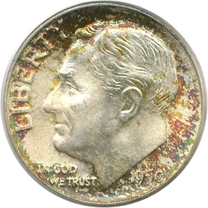 image for: 1950-D 10c PCGS MS67+ FB