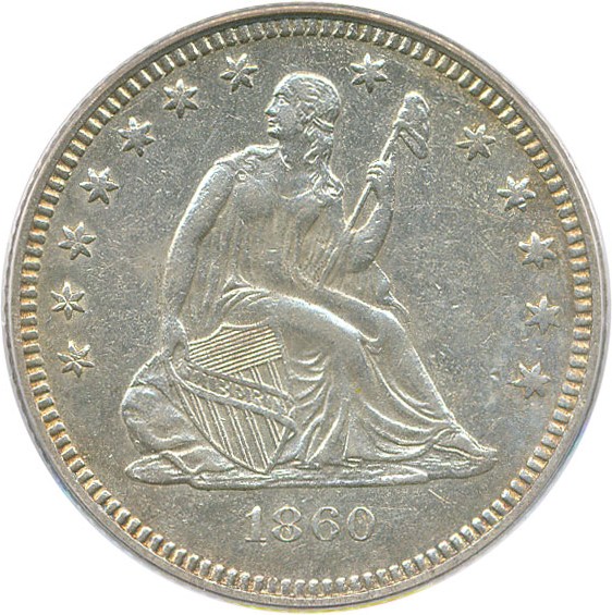 image for: 1860-O 25c PCGS Genuine