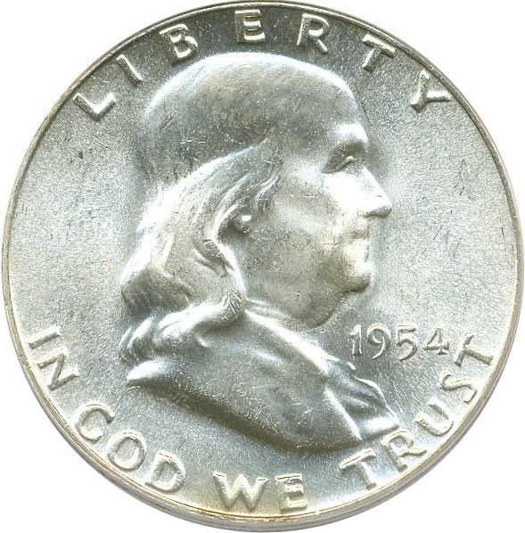 image for: 1954 50c PCGS MS65 FBL