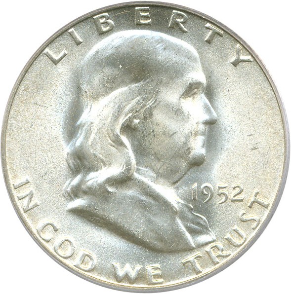 image for: 1952-S 50c PCGS/CAC MS65 FBL