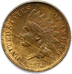 image for: 1872 1c PCGS/CAC MS64 RB