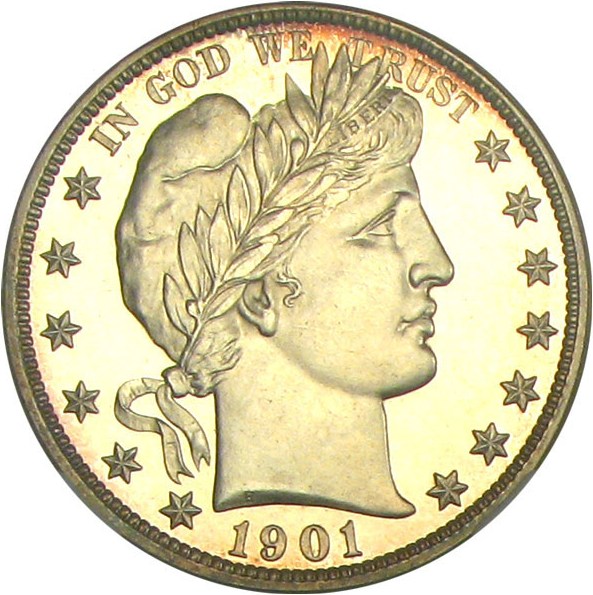 image for: 1901 50c NGC/CAC Proof 65 