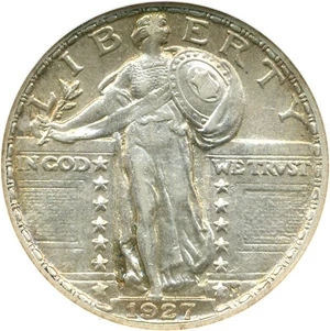 image for: 1927 25c ANACS AU55
