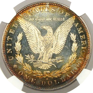 image for: 1880/79-O $1 NGC MS64 PL (VAM-4, Micro O)