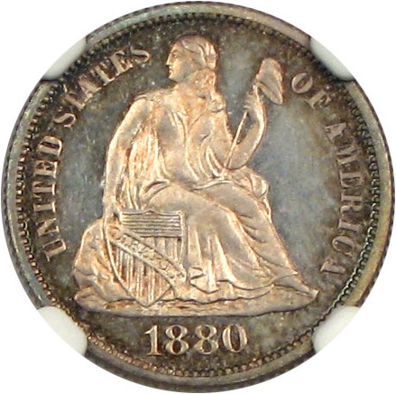 image for: 1880 10c NGC Proof 66