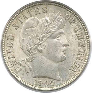image for: 1909 10c PCGS MS64