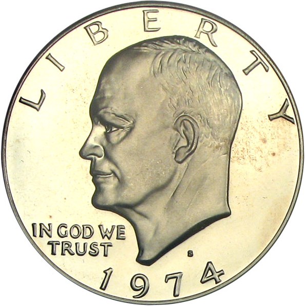 image for: 1974-S $1 PCGS Proof 69 DCameo (Clad)