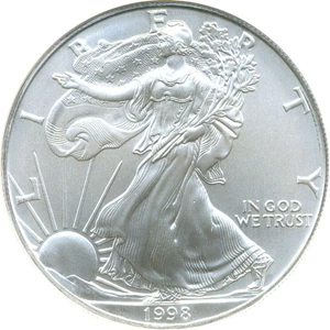 image for: 1998 $1 NGC MS69 (Silver Eagle)