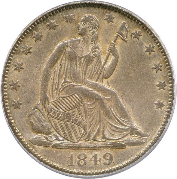 image for: 1849-O 50c PCGS/CAC AU53