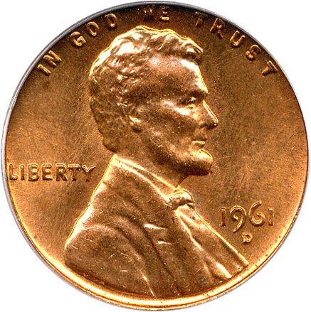 image for: 1961-D 1c PCGS MS64 RD (D/Horiz D, FS-501)