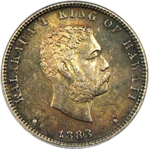 image for: 1883 Hawaii 25c PCGS/CAC MS63