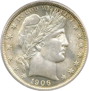 image for: 1906 50c PCGS/CAC MS64