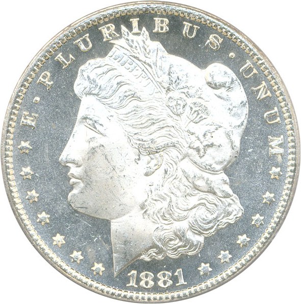 image for: 1881-CC $1 PCGS MS65 DMPL