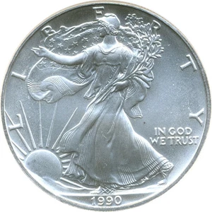 image for: 1990 $1 NGC MS69 (Silver Eagle)