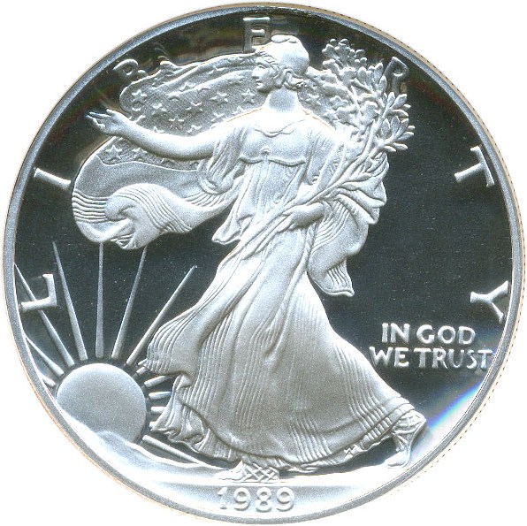 image for: 1989-S $1 NGC Proof 69 UCameo (Silver Eagle)