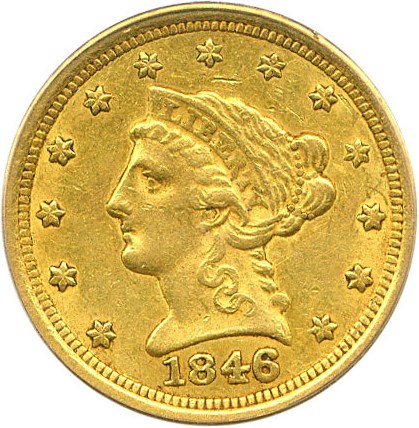 image for: 1846-O $2 1/2 PCGS XF45