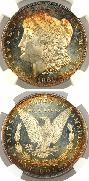 image for: 1880/79-O $1 NGC MS64 PL (VAM-4, Micro O)