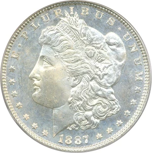 image for: 1887 $1 PCGS MS66 PL