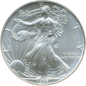 image for: 1997 $1 NGC MS69 (Silver Eagle)