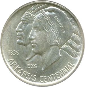 image for: 1939-D Arkansas 50c PCGS MS65