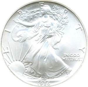 image for: 1986 $1 NGC MS70 (Silver Eagle)
