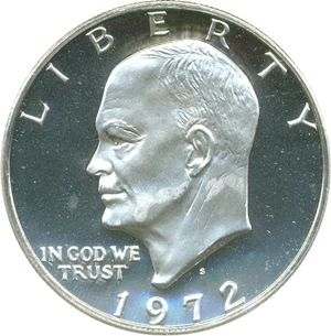 image for: 1972-S $1 PCGS Proof 69 DCameo (Silver)