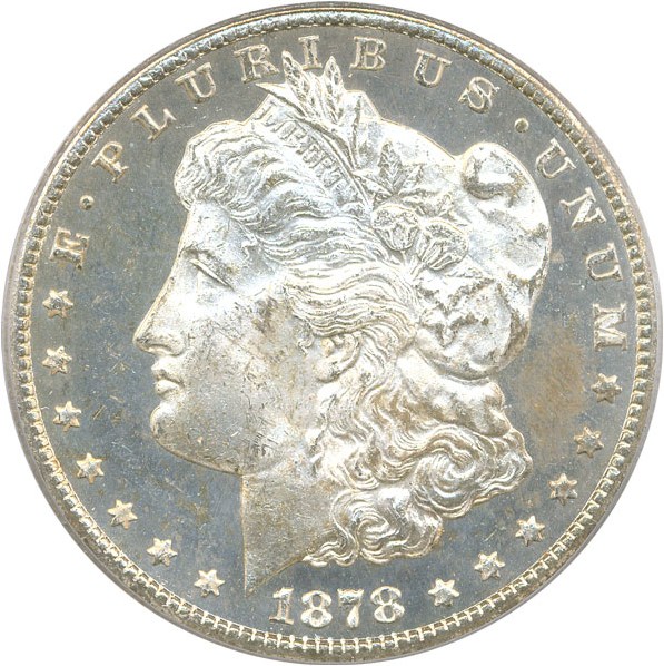 image for: 1878-CC $1 PCGS MS64 DMPL