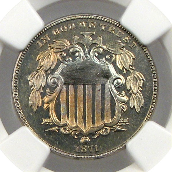 image for: 1871 5c NGC Proof 63