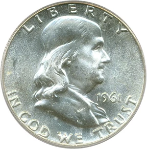image for: 1961 50c PCGS MS65 FBL