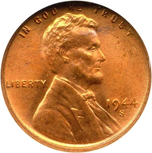 image for: 1944-S 1c NGC MS67 RD