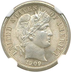 image for: 1909 10c NGC MS65