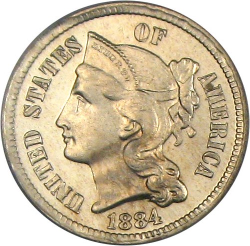 image for: 1884 3cN PCGS Proof 66 Cameo