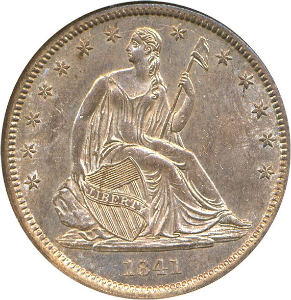 image for: 1841 50c NGC MS62