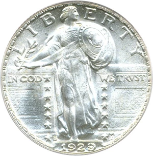 image for: 1929-S 25c PCGS/CAC MS66 FH