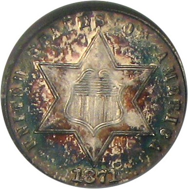 image for: 1871 3cS NGC MS66 