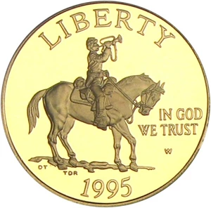 image for: 1995-W $5 PCGS Proof 70 DCameo (Civil War)